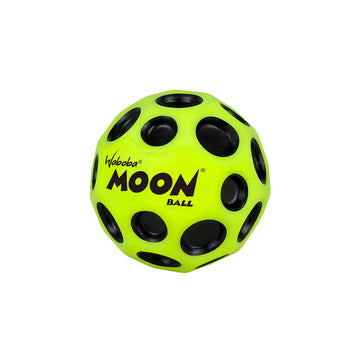 Waboba Moon Ball - Super High Bouncing Ball - Neon Coloured Indoor and Outdoor Ball Ages - Make Pop Sounds - Easy to Grip, Yello