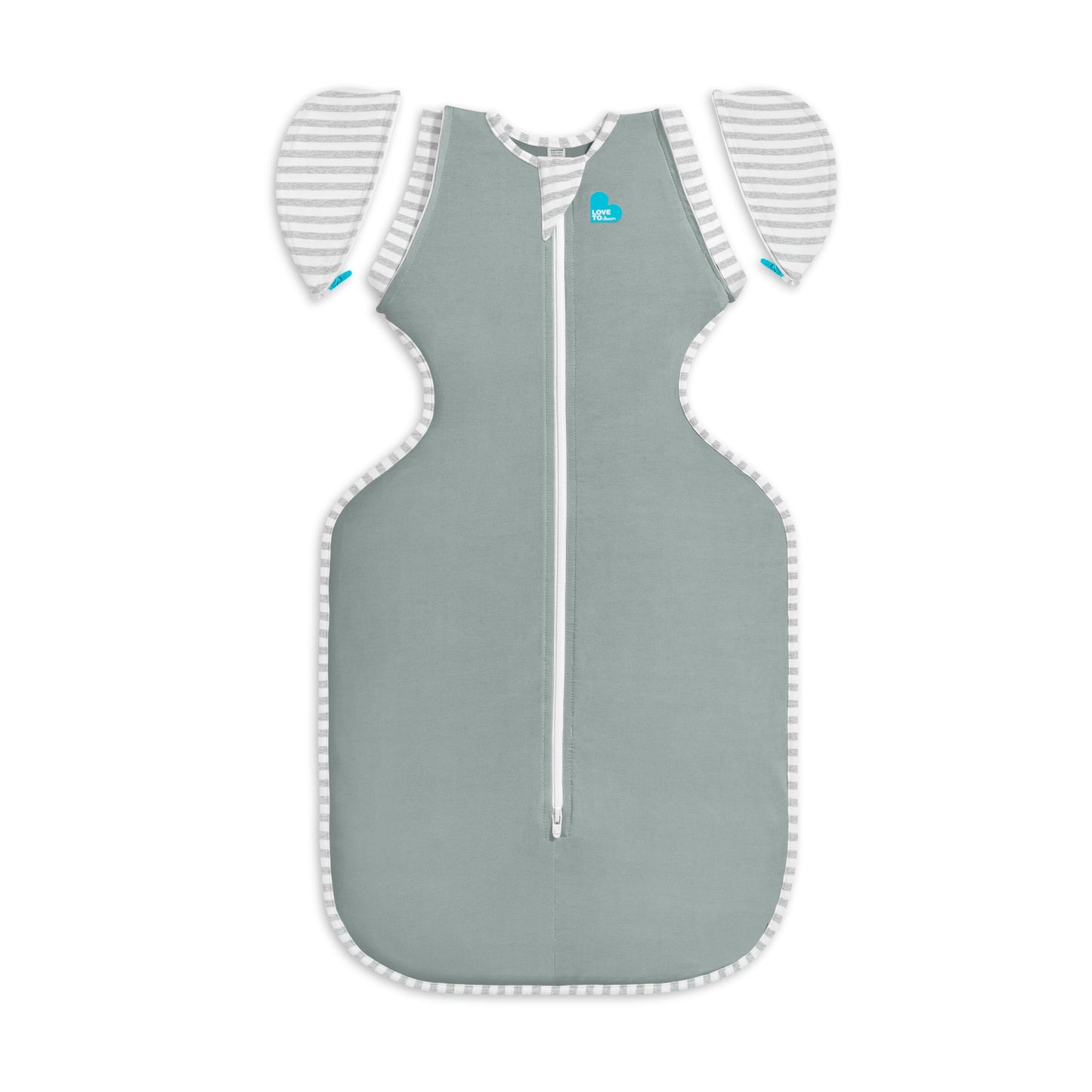 Love to Dream Swaddle Up Transition Bag, Snug Fit, Zip-Off Wings, 1.0 Tog Suitable for Moderate Temperature 20-24C, Machine Wash