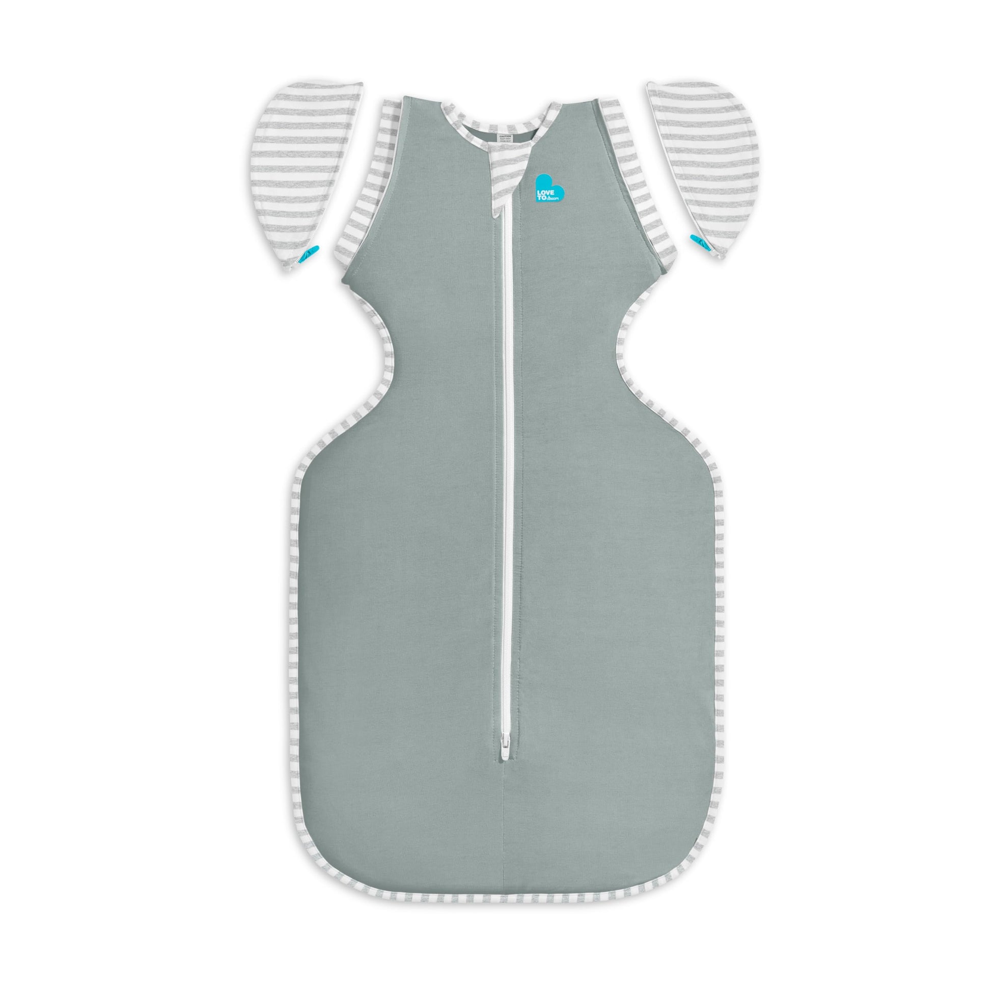 Love to Dream Swaddle Up Transition Bag, Snug Fit, Zip-Off Wings, 1.0 Tog Suitable for Moderate Temperature 20-24C, Machine Wash