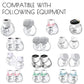 14 Pack Duckbill Valves & 12 Pack Silicone Diaphragm Compatible With Momcozy S9 Pro / S12 Pro/Momcozy S9 S12 Wearable Breast Pum