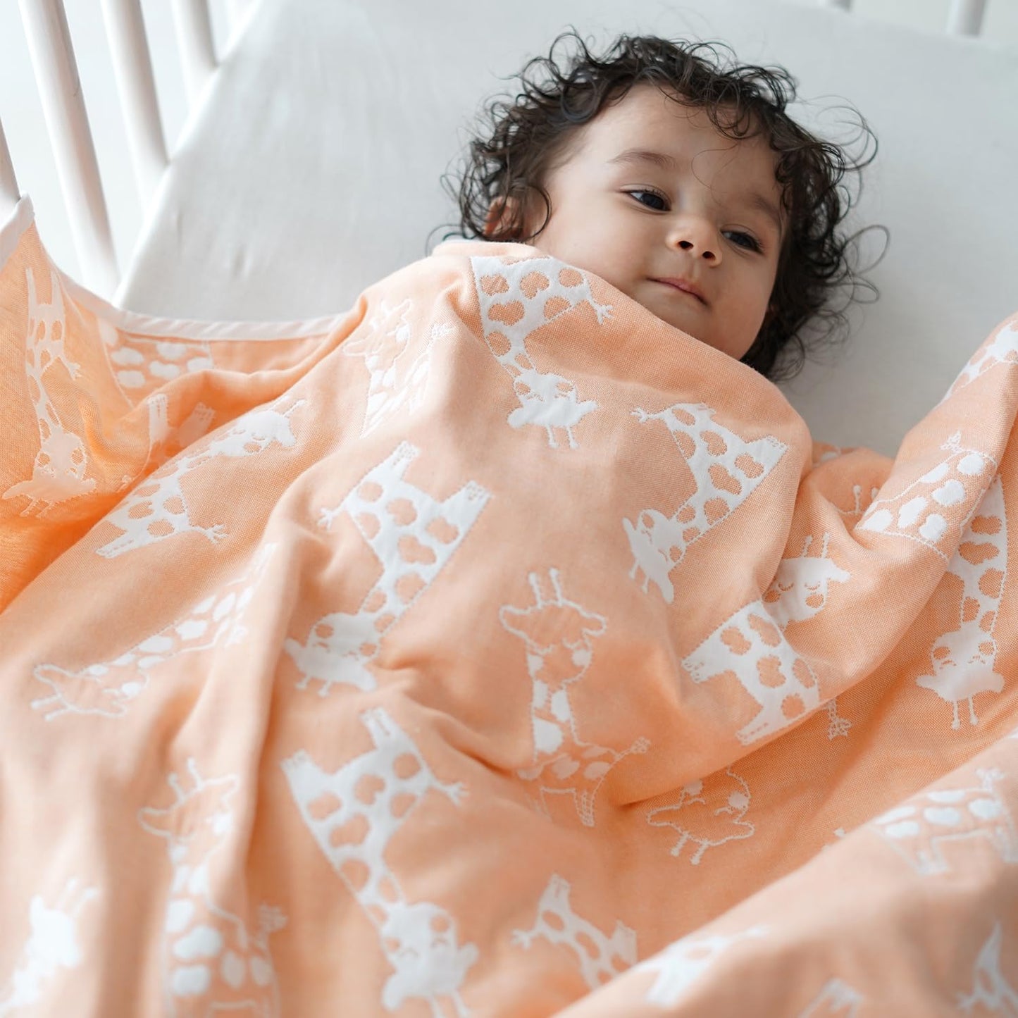 Tidy Sleep Baby Muslin Blanket | 6 Layer 100% Cotton | Soft Swaddle Wrap For Newborn 02 Years | Breathable & Washable | Blue Ro