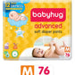 Babyhug Baby Diapers Pants Medium Pack Of 76 Advanced Soft Diapers Pants(M76) (712 Kg)