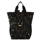senya Diaper Bag Backpack, Golden Deer Skull Multifunction Travel Bag for Moms Dads