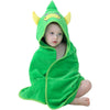 Michley Unisex Baby Animal Hooded Bath Towel Soft Cotton Beach Swimming Bathrobe For 0-6T, Green