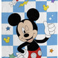 Disney Mickey Mouse Bath Pool Beach Towel - Checkered Kids Super Soft & Absorbent 100% Cotton Towel, Measures 28 X 58