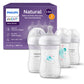 Philips Avent Natural Baby Bottles with Natural Response Nipples (Medium Flow, Flow 3), with Manatee Design, 9oz, 4-Pack, SCY903