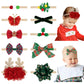Subesty Baby Girls Nylon Elastic Headband Soft Flower Hair Band For Toddler Infant Newborn Set Of 10 (Christmas Baby Headbands)