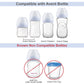 Maymom Dome Caps, Screw Rings, Sealing Discs Compatible with Avent Natural Bottles, Avent PP Bottles or Natural; No Nipple Inclu