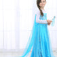 Esvaiy Girls Princess Elsa Dress Costume - Halloween Birthday Party Dress Up For Toddler Girl Kids 2T 3T 4T 5T 6T 7T 8T (4-5 Yea