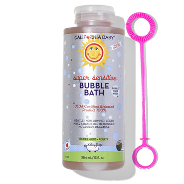 California Baby Super Sensitive Bubble Bath | No Added Fragrance | 100% Plant-Based Ingredients (Usda Certified) | Allergy Frien