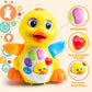 JOYIN Baby Toys Duck, Infant Musical Toys 18+ Months, Tummy Time Toys with Music & Lights, Light Up Learning Toys, Dancing Crawl