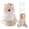 Baby Head Protector Backpack with Socks and Knee Pads - Adjustable Safety Pillow for Crawling Toddlers 5-12 Months, Soft Cushion