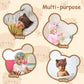 Lolalet Kids Bonnets For Girls, Adjustable Silk Baby Bonnet For Curly Hair Toddler Satin Cartoon Bonnet Cap With Elastic Band -B