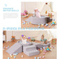 Elftopia Foam Climbing Blocks With Ball Pit Designed For Toddlers Aged 1-3 -Great For Indoor Crawling, Inside Foam Playground Se