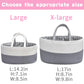 Abenkle Large Baby Diaper Caddy Baby Basket, Nursery Storage Bin And Car Organizer For Diapers And Baby Wipes, Changing Table Co