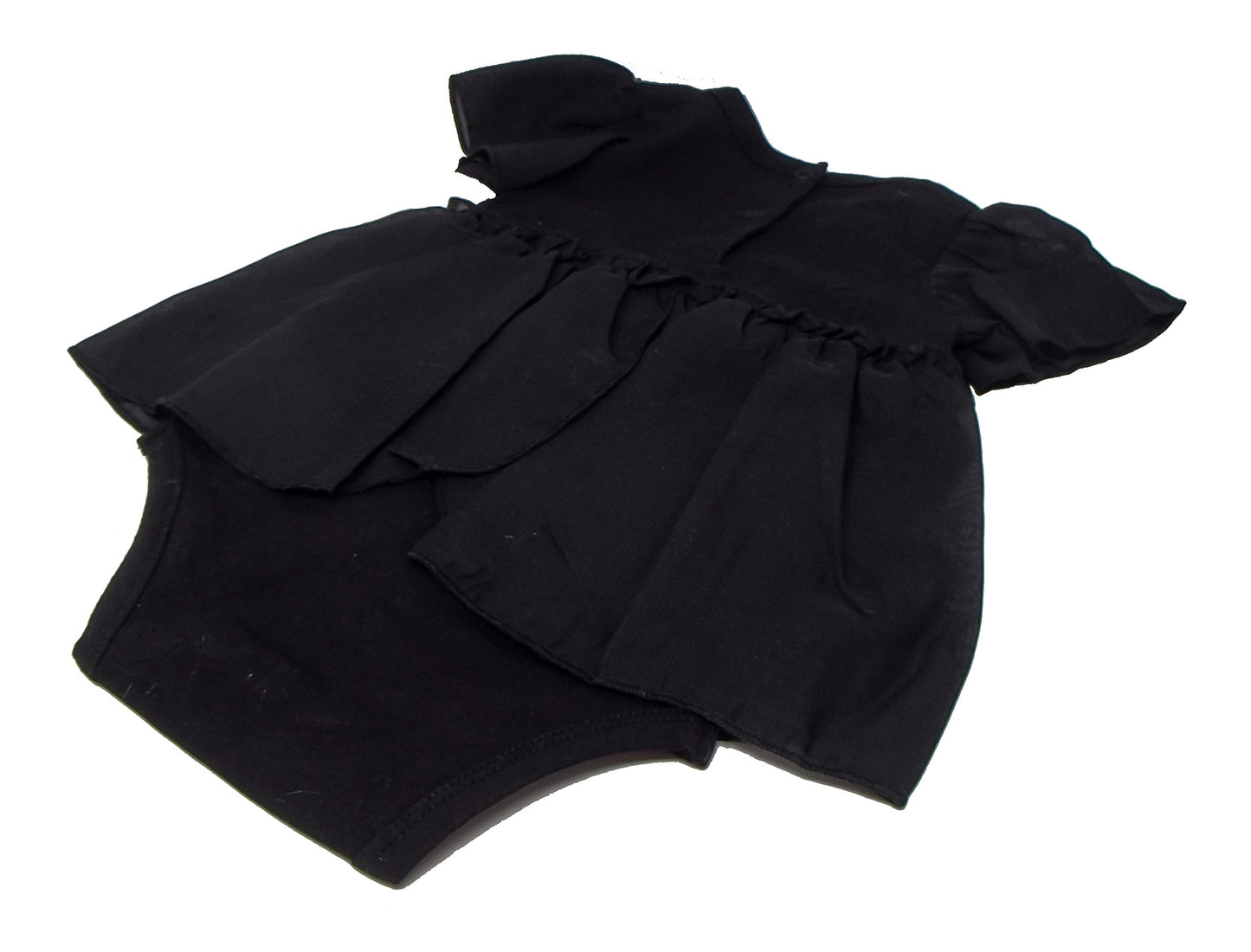 Stephan Baby My First Little Black Party Dress Ruffle-Skirted Diaper Cover, 3-6 Months