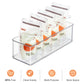 4 Pack Breastmilk Freezer Storage Container, Clear Storge Bins For Breastmilk Storage Bags Freezing Resuable Plastic Milk Yogurt