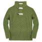 Makkrom Toddler Sweater Baby Boy Girl Turtleneck Cable Knit Sweaters Long Sleeve Christmas Outwear Spring Fall Winter Army Green