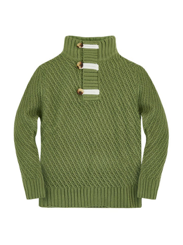 Makkrom Toddler Sweater Baby Boy Girl Turtleneck Cable Knit Sweaters Long Sleeve Christmas Outwear Spring Fall Winter Army Green