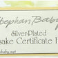 Stephan Baby Keepsake Gifts - Engraved Baby Baptismal Certificate Holder, Personalize-Able, 9.5-Inch, Silver Plated