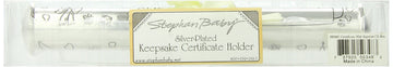 Stephan Baby Keepsake Gifts - Engraved Baby Baptismal Certificate Holder, Personalize-Able, 9.5-Inch, Silver Plated