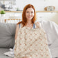 Mexxi Muslin Nursing Covers For Breastfeeding, Breastfeeding Cover With Arch Neckline,100% Cotton Breathable And Lightweight Pri