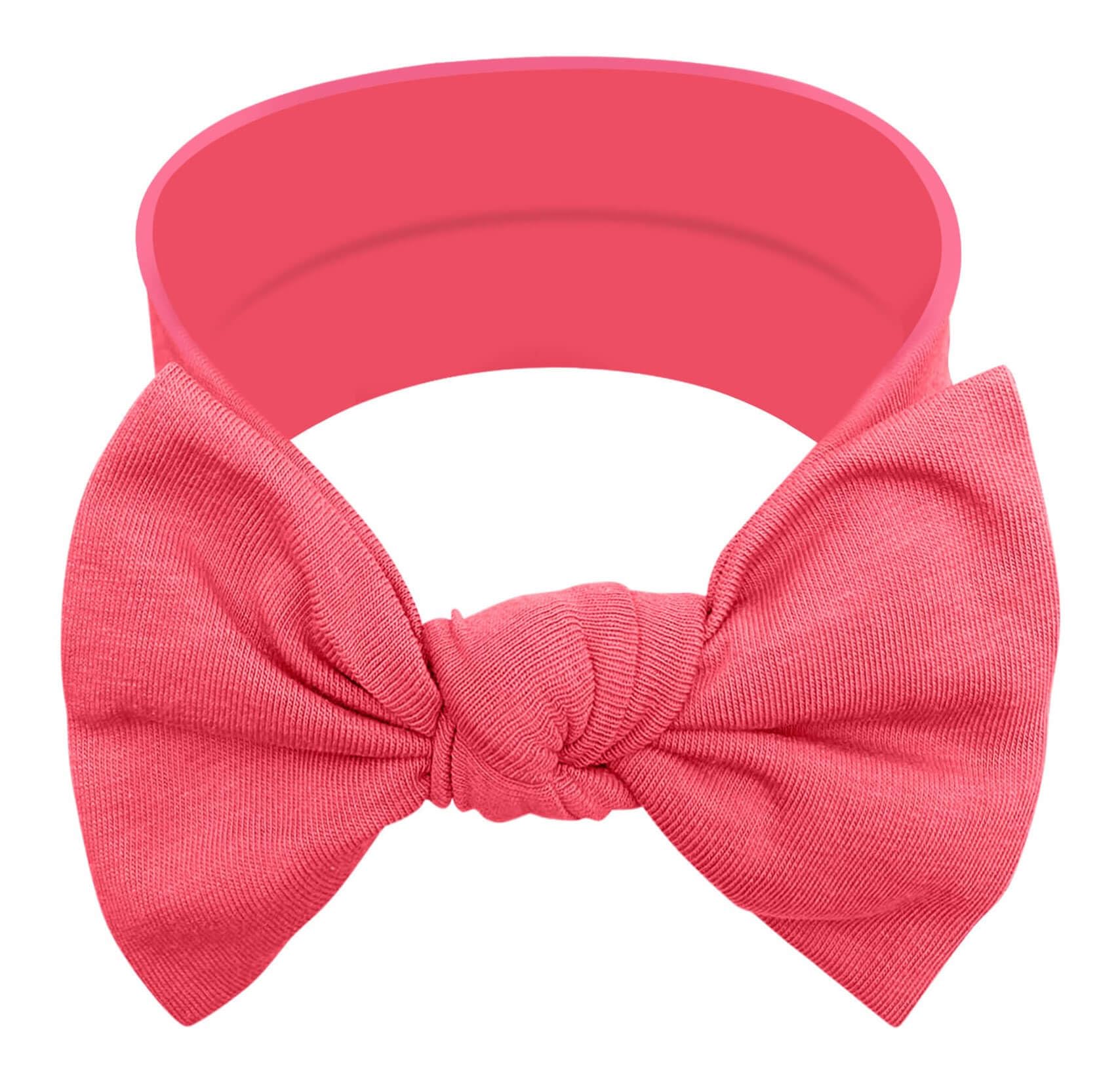 Babygiz Baby Girl Headbands-Infant,Toddler Cotton Handmade Hairbands With Bows Child Hair Accessories (Hot Pink)