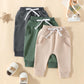 Yoawdats Baby Boys' 3-Pack Pull-On Jogger Pants Knit Pants Classic Fit Elastic Waist Kids Toddler Pants Multipacks Long Pants, 1