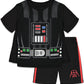 STAR WARS Darth Vader Big Boys Costume TShirt Shorts and Cape 3 Piece Black 1012
