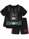 STAR WARS Darth Vader Big Boys Costume TShirt Shorts and Cape 3 Piece Black 1012