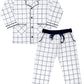 SHOPmOZO Unisex Pure Cotton Checkered Night Suit for Boys and Girls Full Pyjama with Top Combo Set (SM00332UNISEXSWPS_34 Years