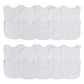 Neat Solutions 2-Ply Knit Terry Solid Color Feeder Bibs in White - 20 Pack