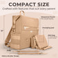 Bunso Neoprene Diaper Bag, Minimalist Backpack Diaper Bag With Pouch, Changing Pad, And Stroller Straps, Water Resistant And Lig