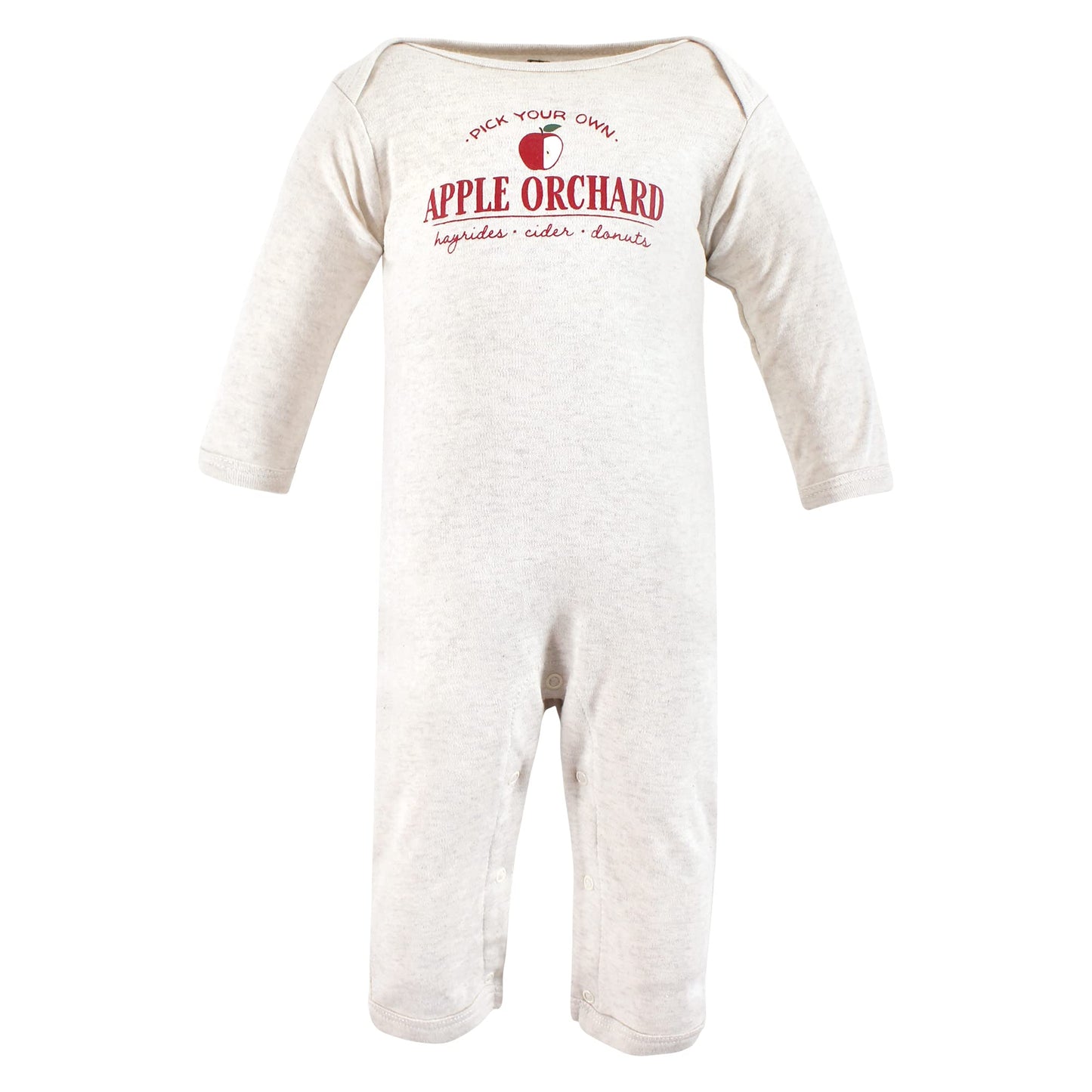 Hudson Baby Unisex Baby Cotton Coveralls, Apple Orchard, 6-9 Months
