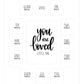 All Things For Mom First Year Picture Mat With Verse You Are Loved Little One    On A White Mat (11    X 14   ) - Mat Only No Fr