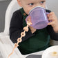 Squiggle Strap 2Pcs Toy Straps, Food Grade Silicone Adjustable Toy Holder Strap, Baby Toy Leash, Teether Strap, Sippy Cup Handle