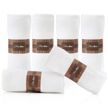 Miniboo Premium Baby Washcloths For Sensitive Skin - Extra Soft And Absorbent Rayon From Bamboo Face Cloths And Newborn Bath Fac