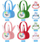 Silifine 12 Pcs Felt Easter Bunny Basket Bag With Name Stickers Set 8' Easter Egg Hunt Bags Bulk For Kids Gift Baskets Rabbit T