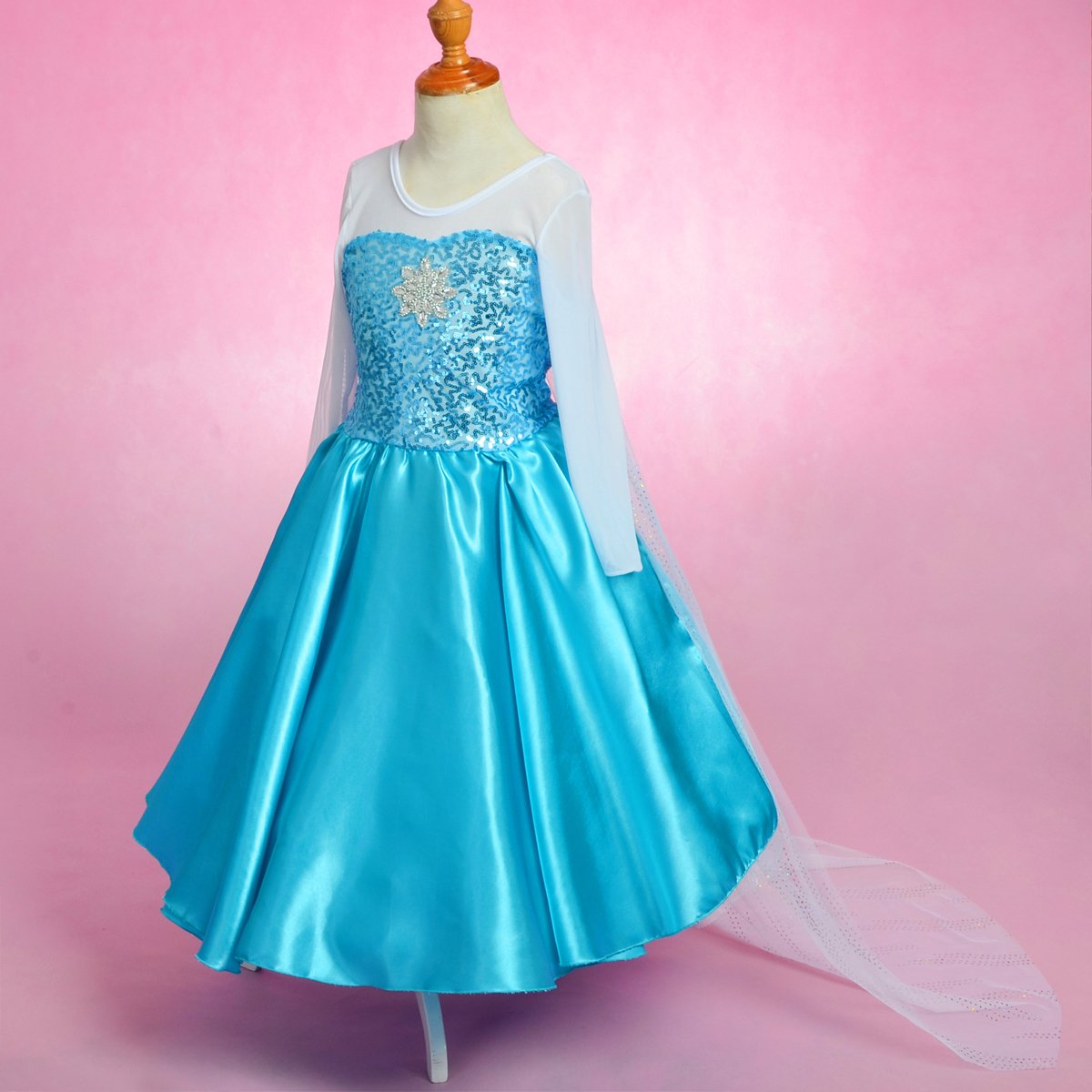 Lito Angels Girls Princess Dress Up Costumes Snow Queen Dress Halloween Christmas Costume With Accessories Size 8
