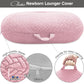 Strechy Newborn Lounger Cover, Removable And Ultra Soft Sung Fitted Baby Lounger Slipcover By Bluesnail (2 Pack, Pink+Light Gray