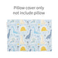 Alvababy Toddler Pillowcases, Fits 14X19 In Kids Pillow, 2 Pack Organic Cotton Baby Pillow Cover Envelope Kids Pillowcases For B