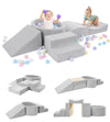 Elftopia Foam Climbing Blocks With Ball Pit Designed For Toddlers Aged 1-3 -Great For Indoor Crawling, Inside Foam Playground Se