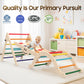 Bierum Pikler Triangle Set 8 In 1, Wooden Toddler Climbing Toys Indoor, Foldable Pickler Climbing Set With Ramp For Sliding Or C