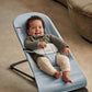 Babybjrn Bouncer Balance Soft, Blue/Gray, Woven/Jersey | 2-In-1 Adjustable Baby Bouncer Seat And Toddler Chair, Newborn To Toddl