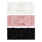 Oneninedream 3Pcs Baby Girls 4 ' Hairband With Bows, Soft Headwraps Hair Accessories For Infant Toddler, 1 Count (Pack Of 3), B