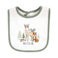 Hudson Baby Unisex Baby Cotton Bibs, Forest Animals, One Size