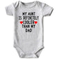 Acwssit Aunt Cool Than Dad Baby Boy Clothes Unisex Funny Baby Girl Baby Bodysuit 0-3 Months (Gray,3-6M)