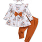 Doresbebe 2-3T Girl Clothing Baby Girl Clothes Toddler Girl Outfits Fall Floral Shirt Top Cute 2-3 Year Old Girl Outfit Pants Se