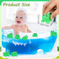 libfrnt 50 Pcs Rubber Frogs Squeak and Floating Green Frog Bath Toys Swimming Bathtub Shower Frog Toys Miniature Frogs for Boys