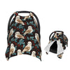 Muishi White Owls Baby Car Seat Canopy Nursing Cover for Newborn Car Seat Breastfeeding Covers Blanket Newborn Shower Gift